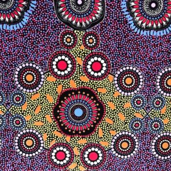Preview: MEETING PLACES Aborigines Stoff aus Australien